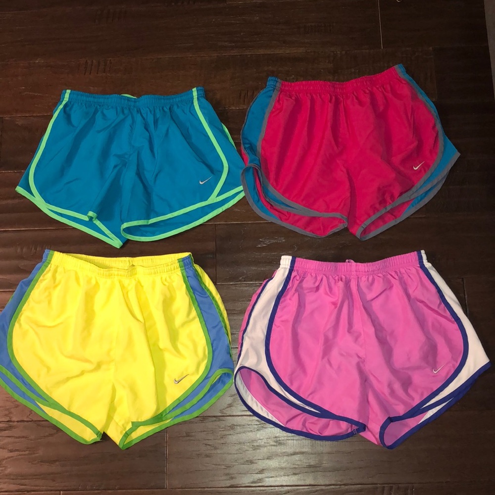 Lot of Nike Dri-Fit running shorts